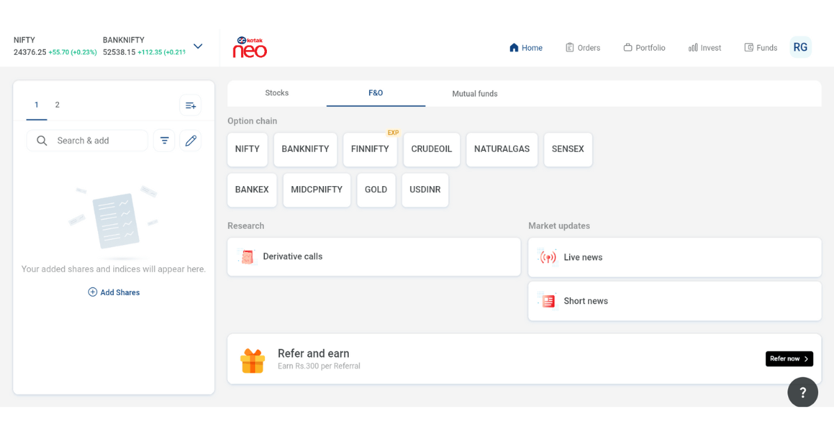Best Options Trading App In India Kotak Neo